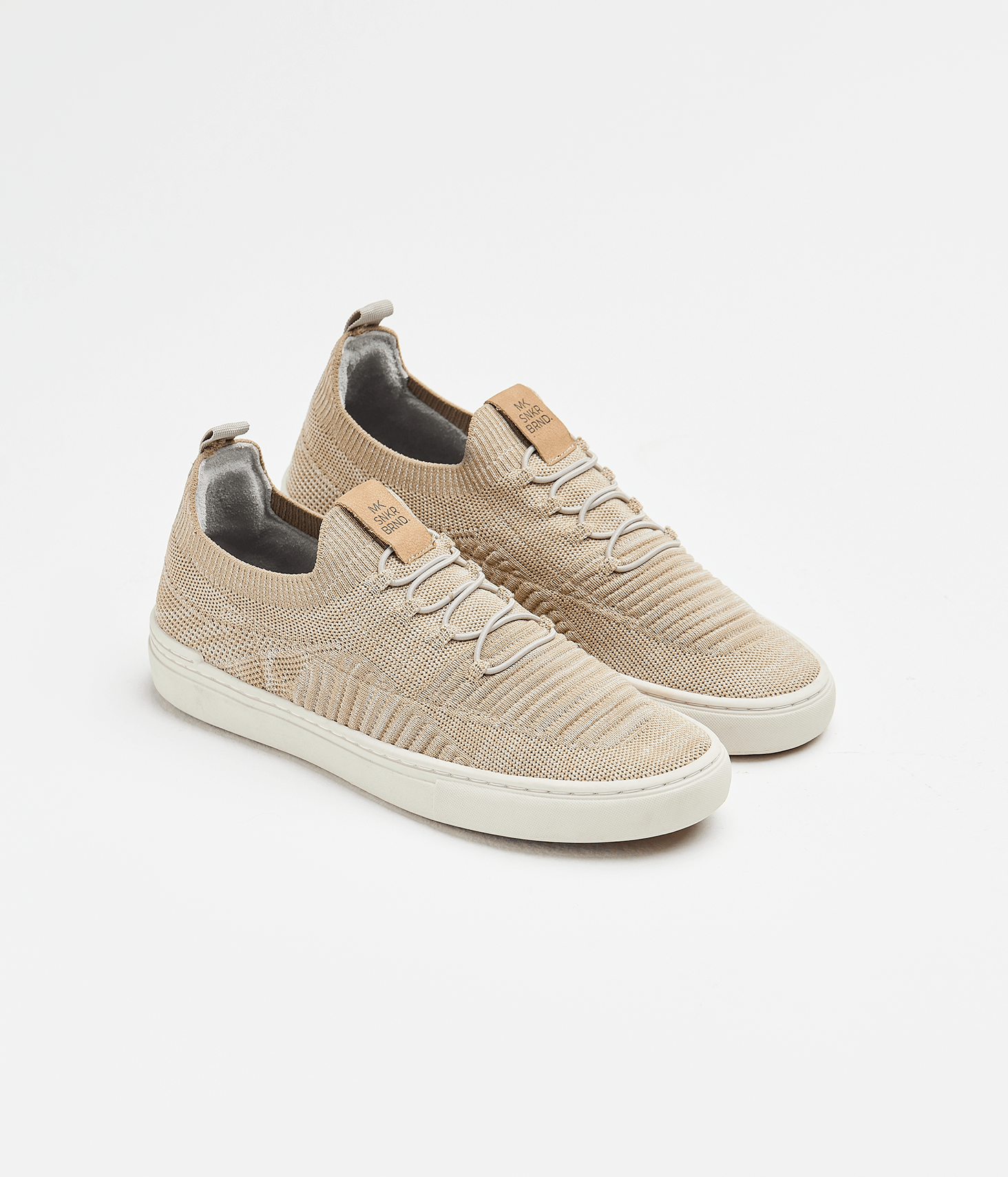 Tenis Knit Masculino Bege Bege 1