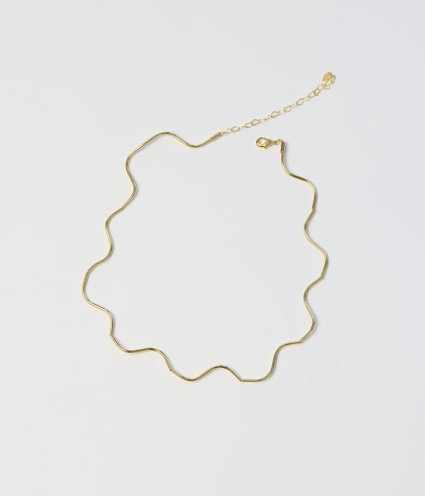 Colar Makenji Curto Organico Feminino Dourado