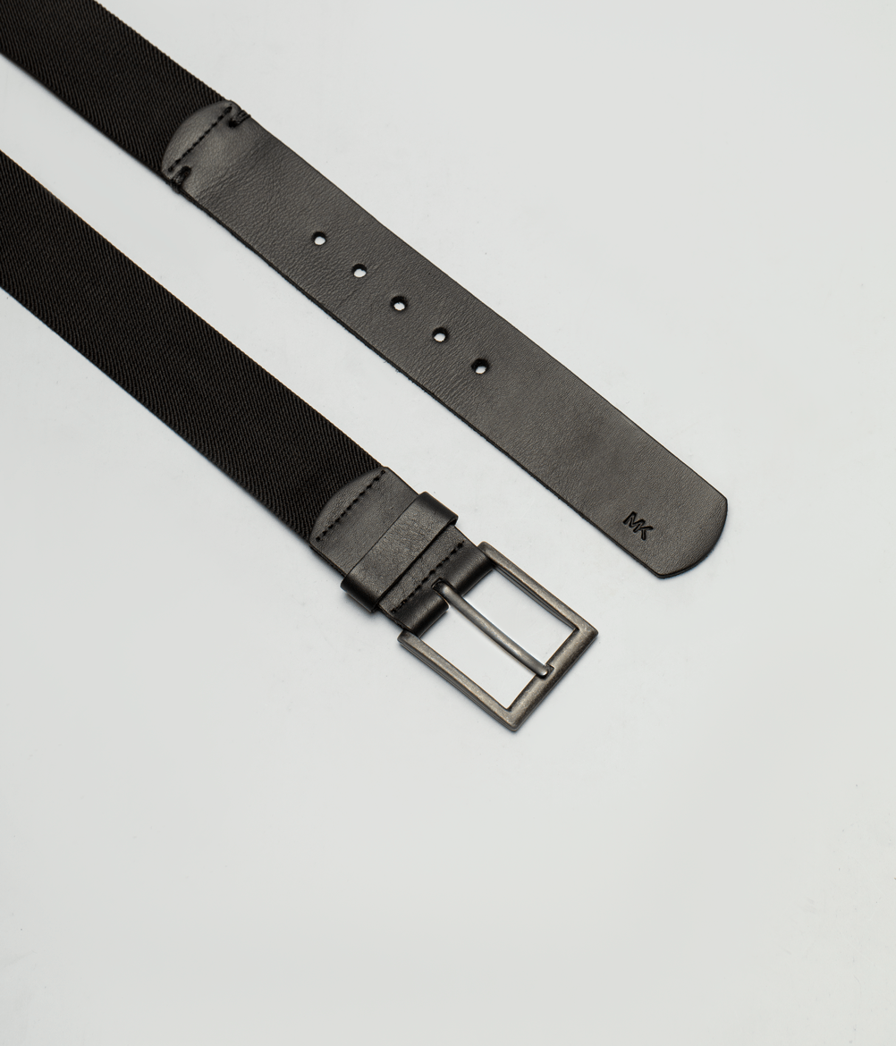 Cinto De Elastico Liso Masculino Preto