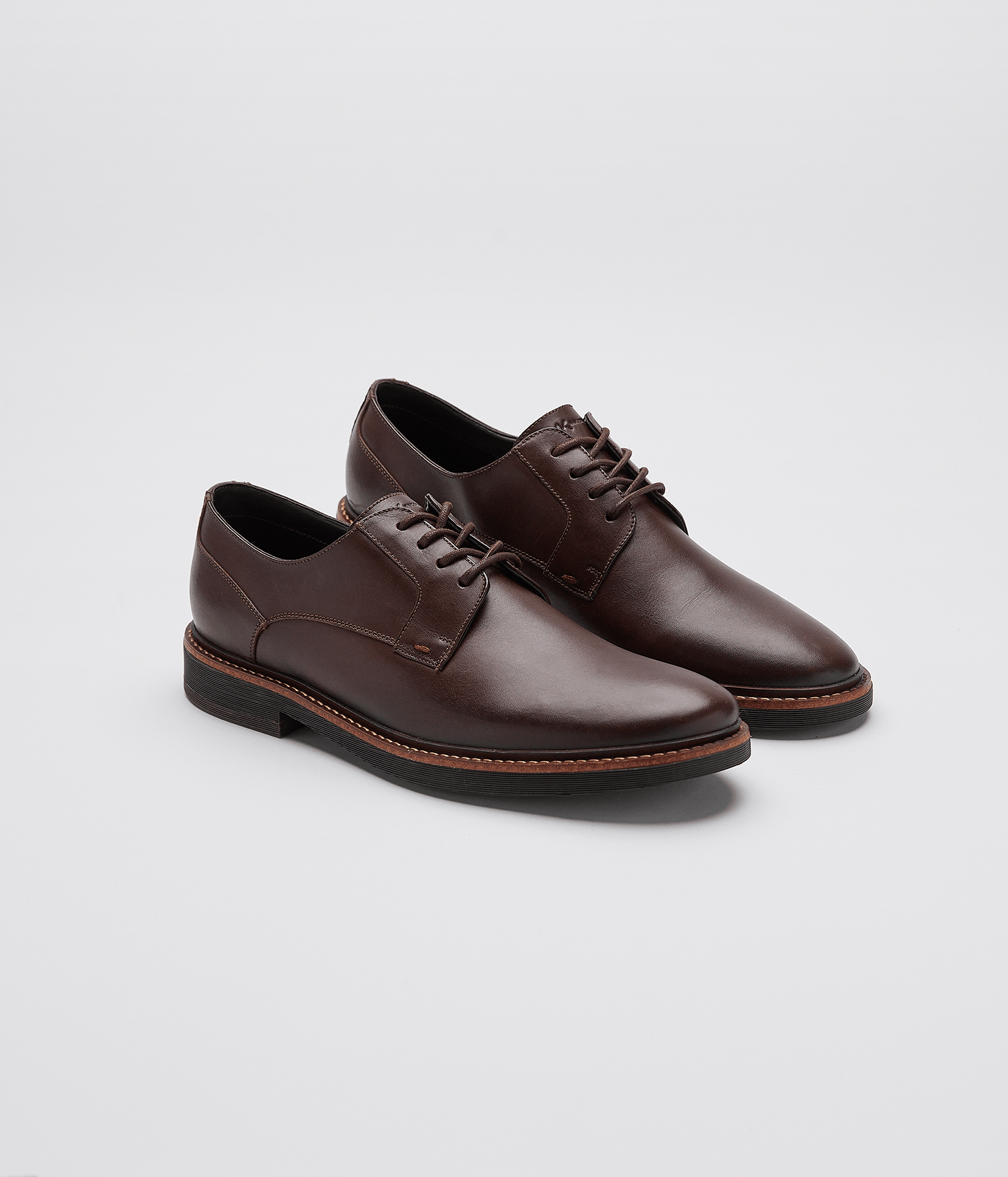 Brogue Com Ponto Picado Masculino Cafe