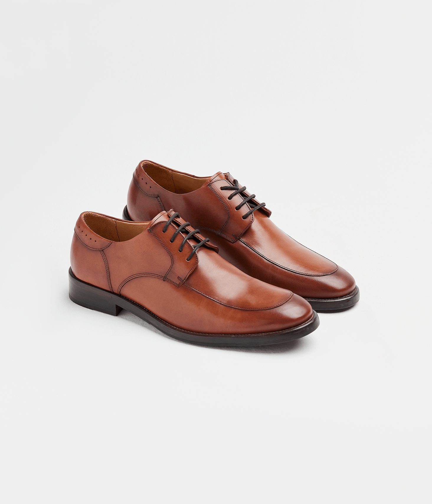 Sapato Social Com Recorte Masculino Whisky