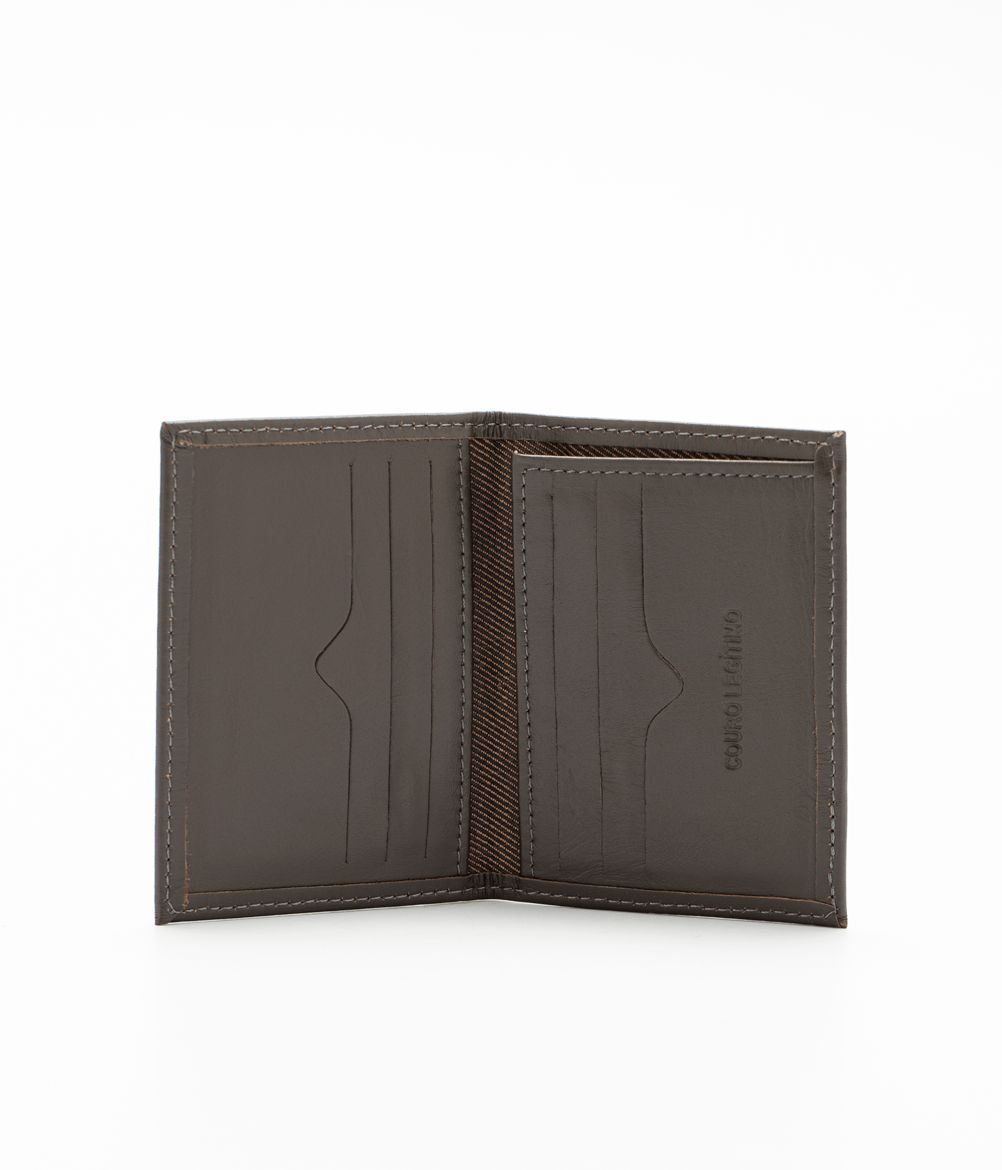 Carteira Couro Masculina Cafe Café 3