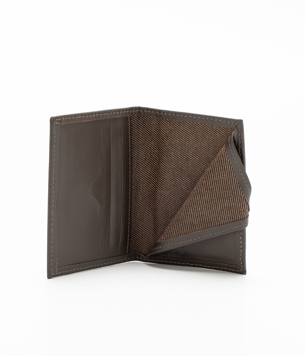 Carteira Couro Masculina Cafe Café 4