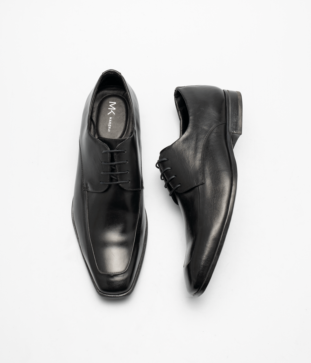 Sapato Social Com Recorte Masculino Preto Preto 2