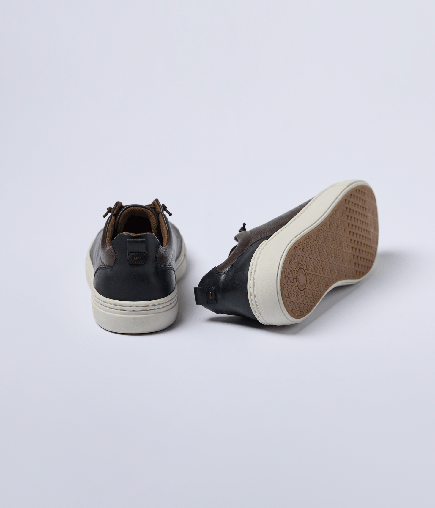 Sapatenis Com Cadarco De Elastico E Recortes Masculino Cafe Café 3