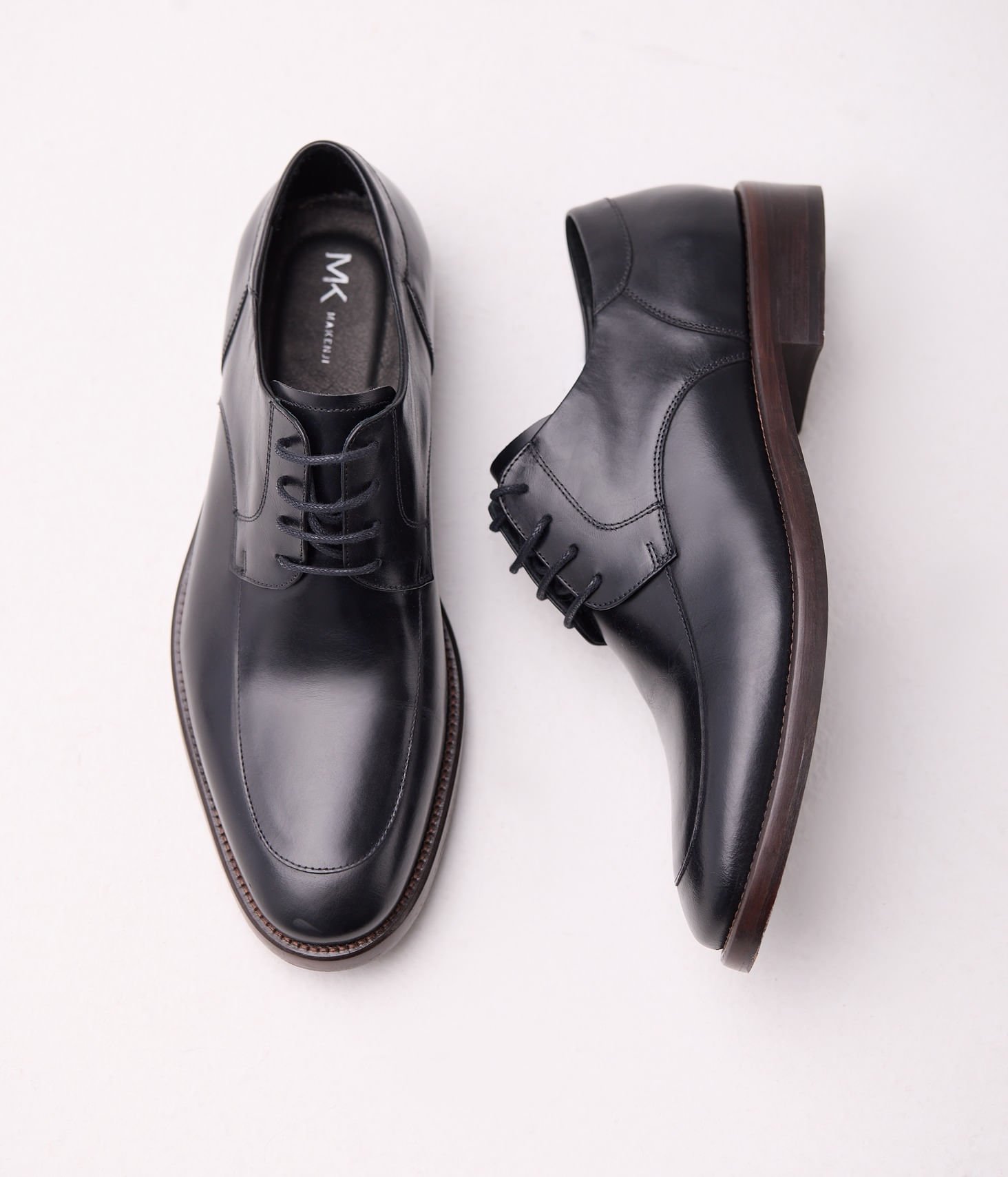 Sapato Makenji Social Com Recorte Masculino Preto Preto 2