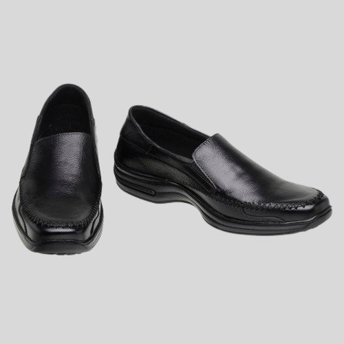 Sapato Masculino Mocassim Em Couro Preto Macio Conforto Preto 3