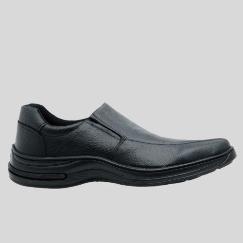 Sapato Masculino Social Couro Confortavel Sola Borracha Preto 5