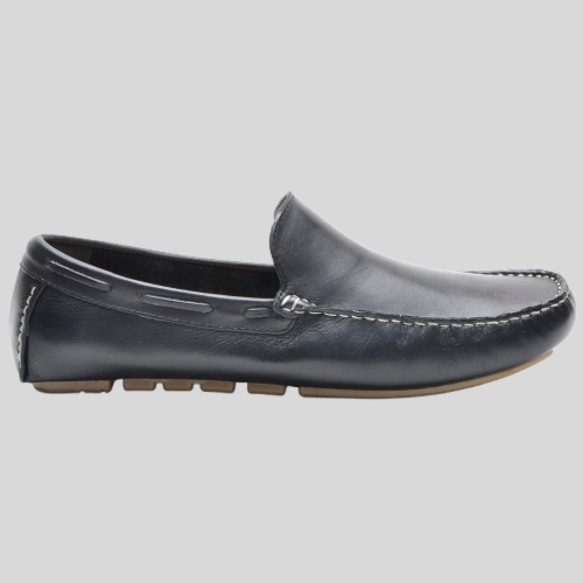 Mocassim Drive Masculino Em Couro Moderno Casual Conforto