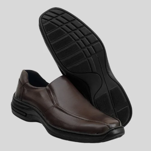 Sapato Social Mocassim Masculino Couro Confort Preto Marrom Café 8