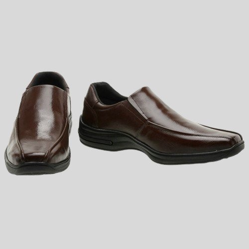 Sapato Social Mocassim Masculino Couro Confort Preto Marrom Café 9