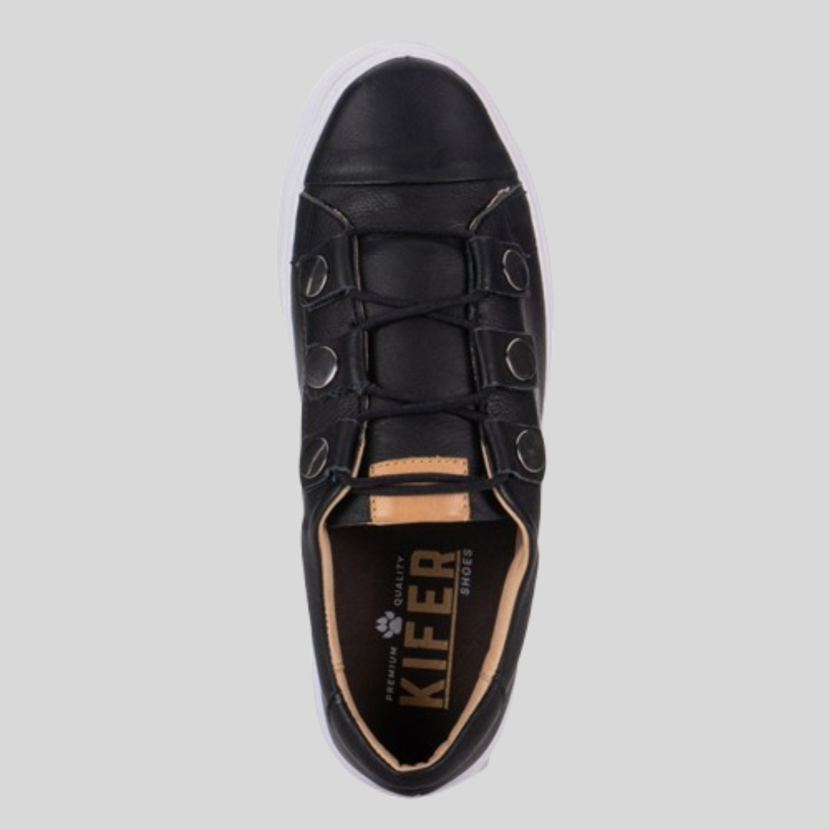 Sapatenis Tenis Feminino Slip On Em Couro De Calcar Macio Preto 4