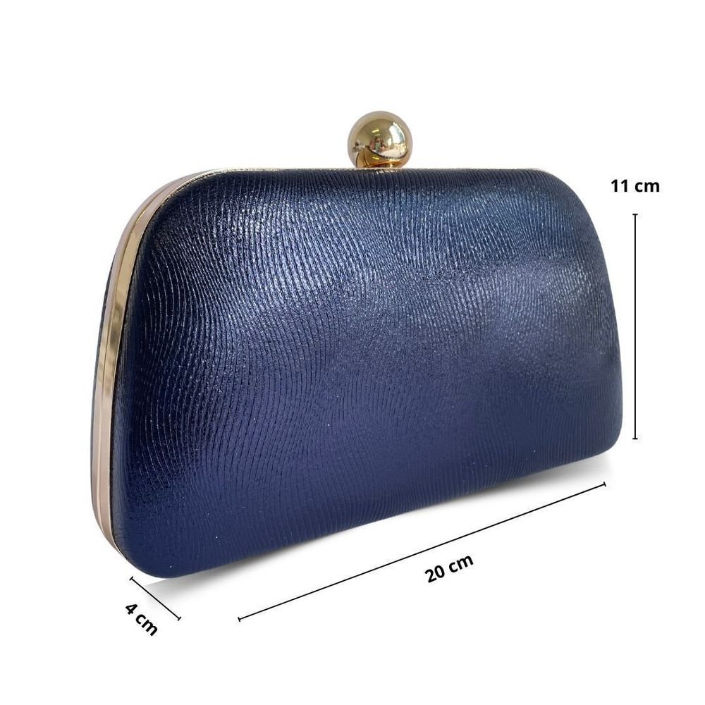 Bolsa Clutch Carteira De Festa Blogueira Ostentação Cris Azul 3