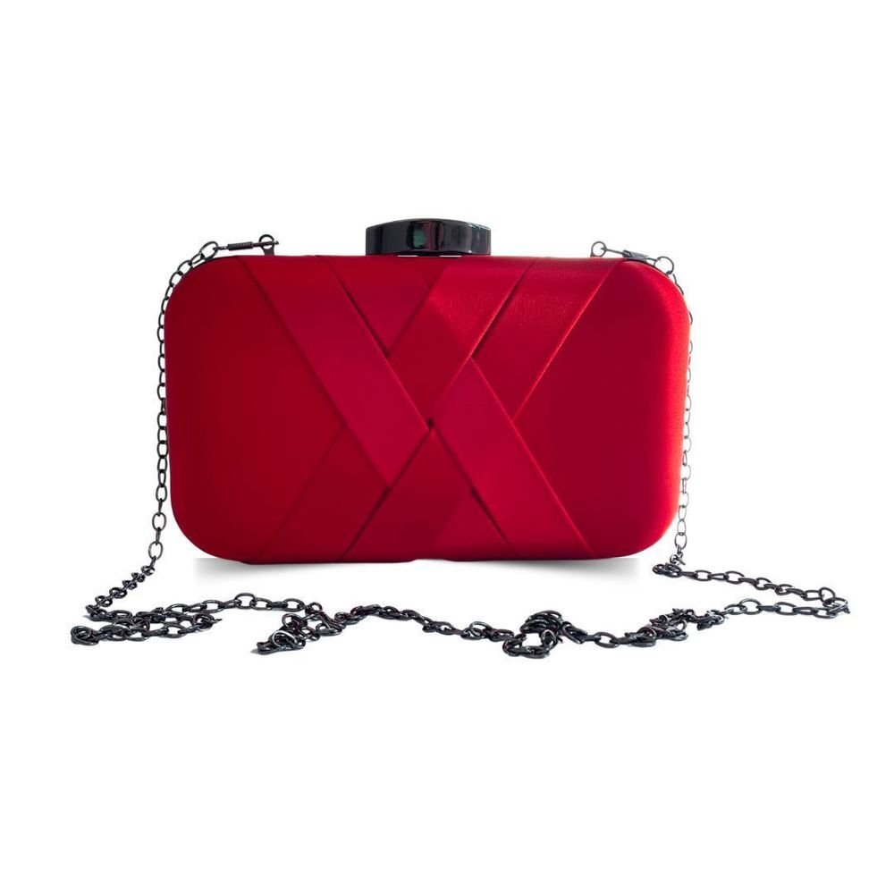 Bolsa Clucth Carteira De Festa Blogueira Ostentação Vera Vermelho 2