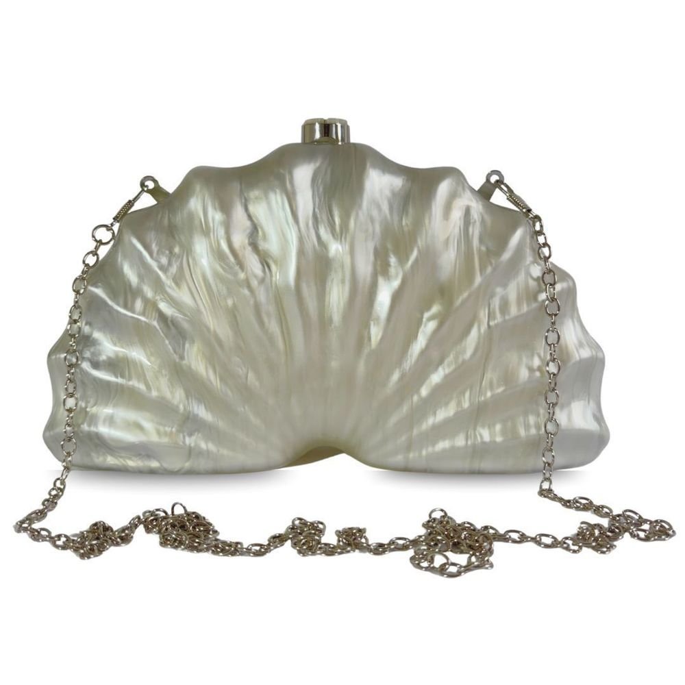 Bolsa Clutch Feminina Sofisticada Luxo Isadora Branco 4