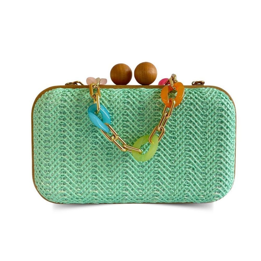 Bolsa Clutch Carteira Feminina De Festa Fashion Helena Verde 8