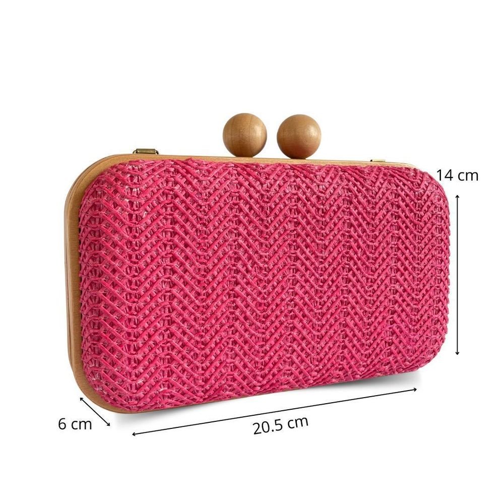 Bolsa Clutch Carteira Feminina De Festa Fashion Helena Pink 3