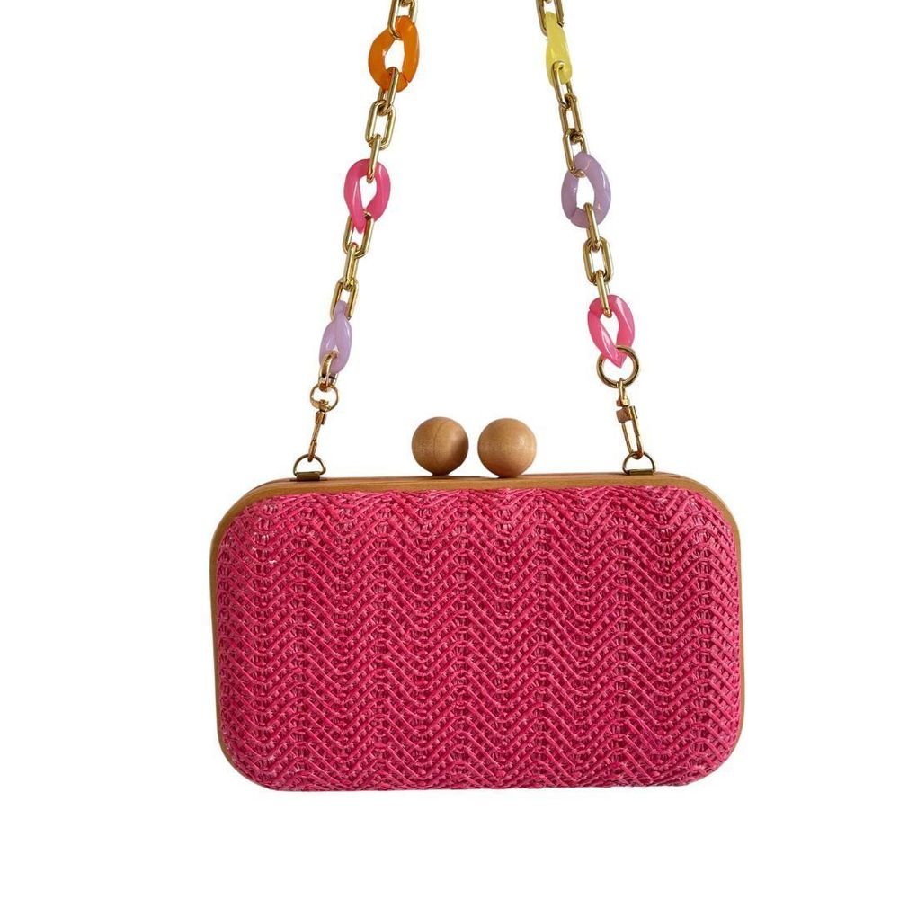Bolsa Clutch Carteira Feminina De Festa Fashion Helena Pink 7