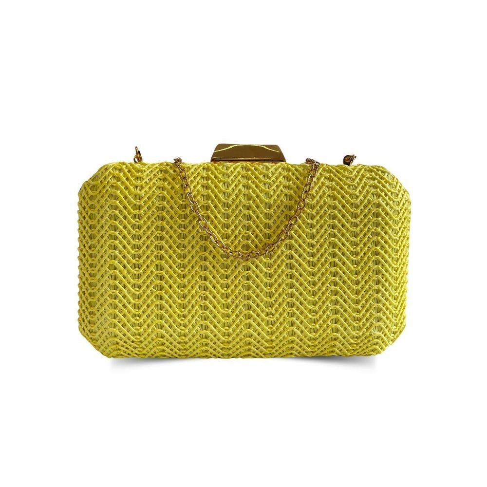 Bolsa Clutch Carteira Blogueira Ostentação Mavie Amarelo 5