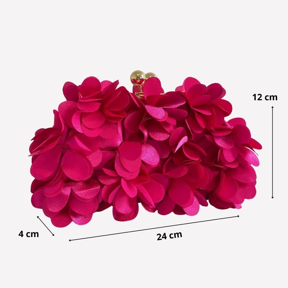 Bolsa Clutch Carteira De Festa Blogueira Luxo Antonella Pink 3