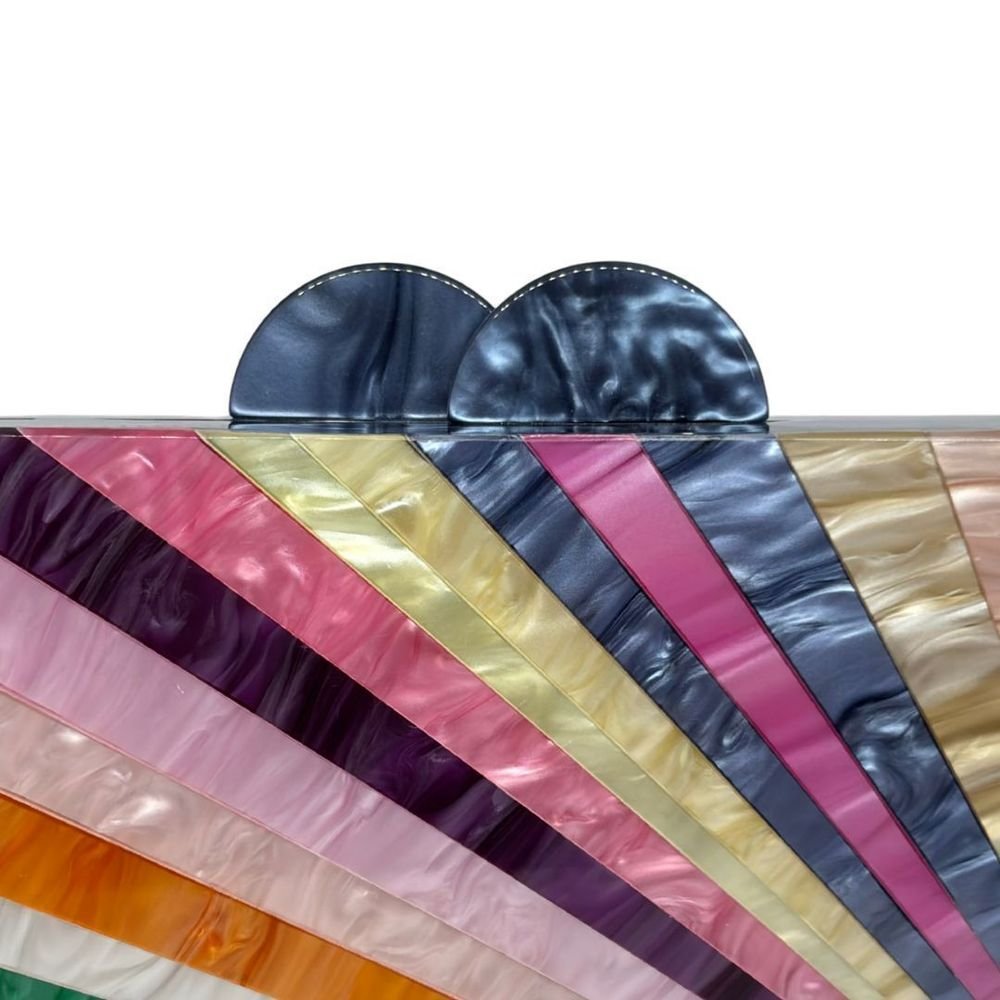 Bolsa Clutch Carteira De Mão Festa Feminina Sofisticada Eva Multicores 4