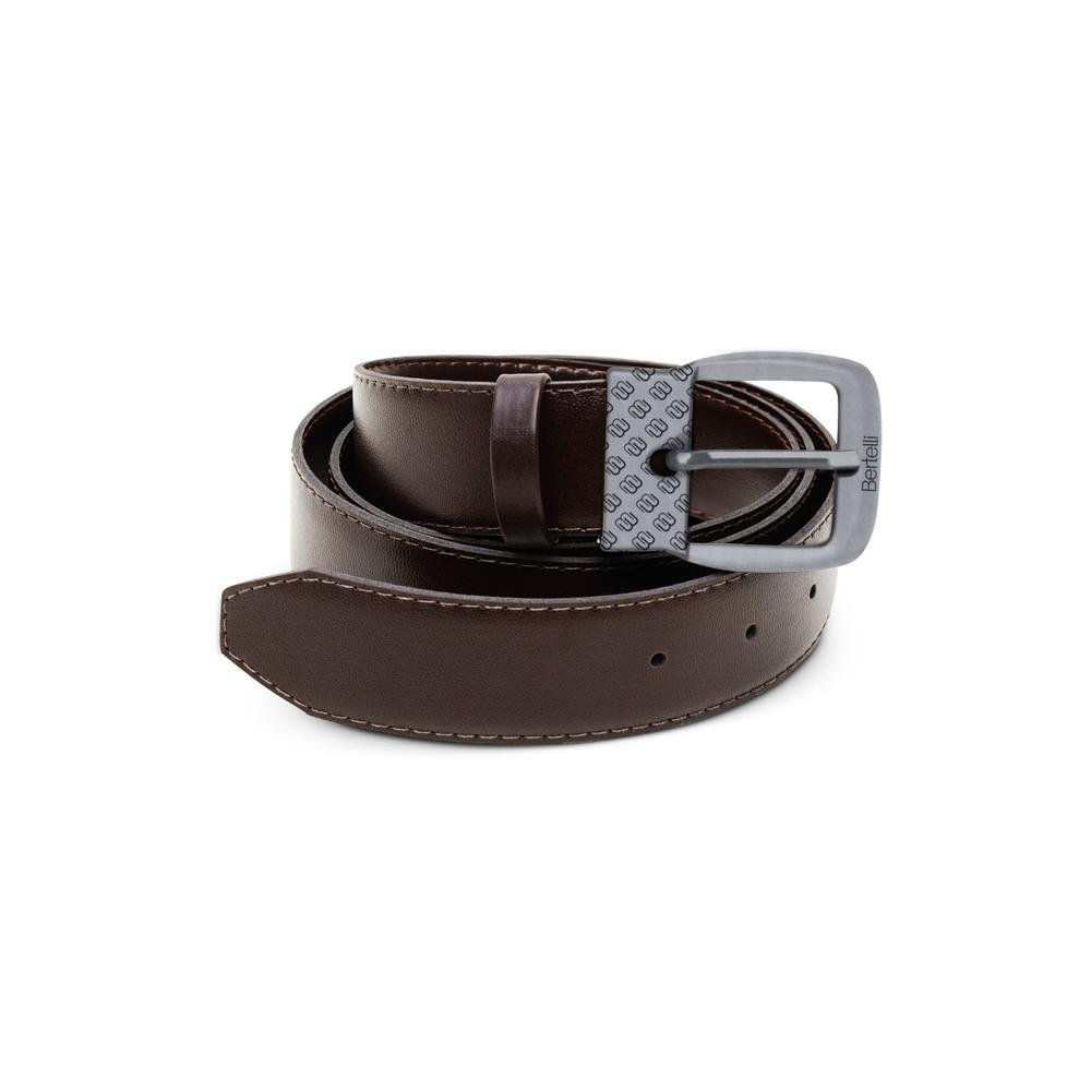 Cinto Elegante de Couro Sintetico Cafe 110cm - Estilo e Sustentabilidade Café 1