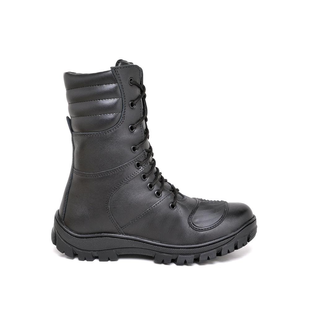 Bota Motoqueiro Masculino Lamarca - Cabedal Reforcado - Preto - Tamanhos 37 a 44