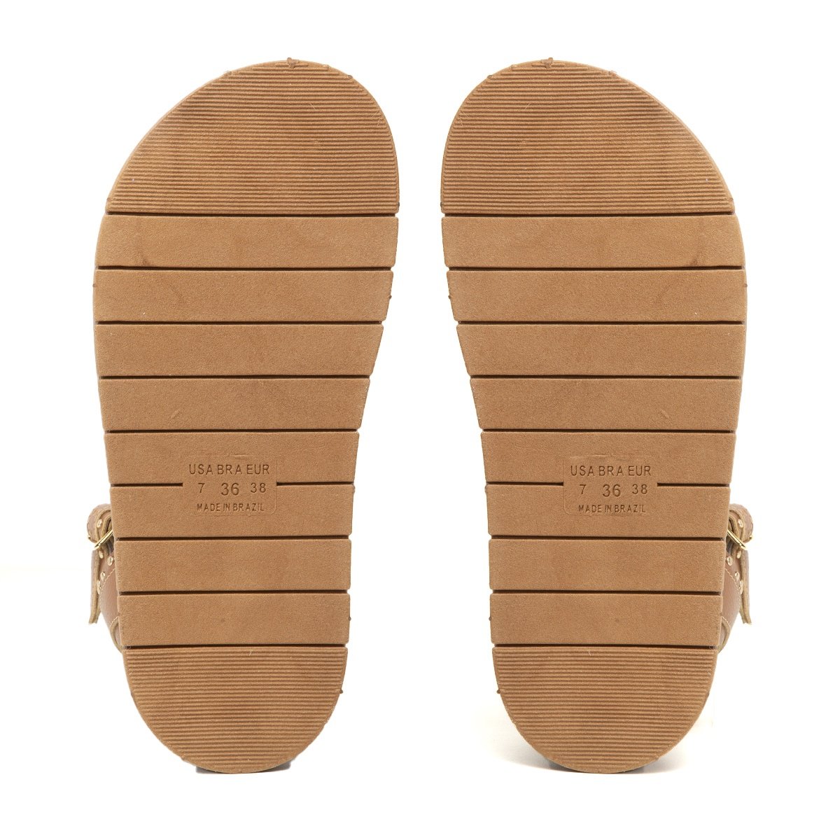 Sandalia FlatForm Caramelo com Spikes - YES, Conforto e Estilo Moderno Caramelo 2