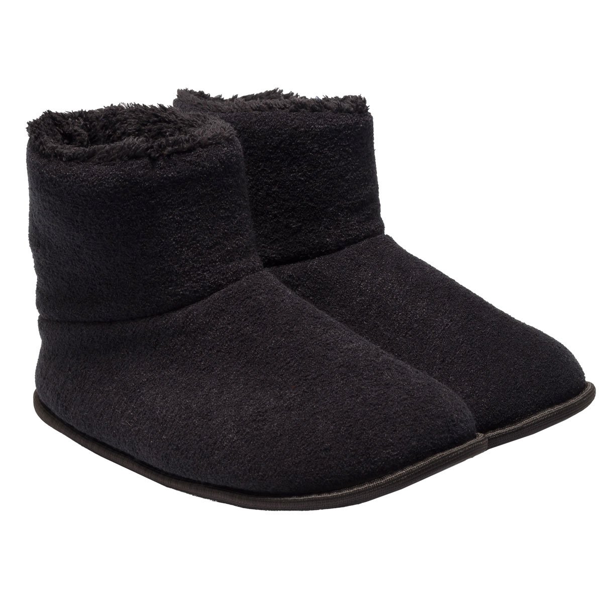Pantufa Bota Polar Cano Curto Preto Antiderrapante Super Quentinha, Fofinha e Resistente.