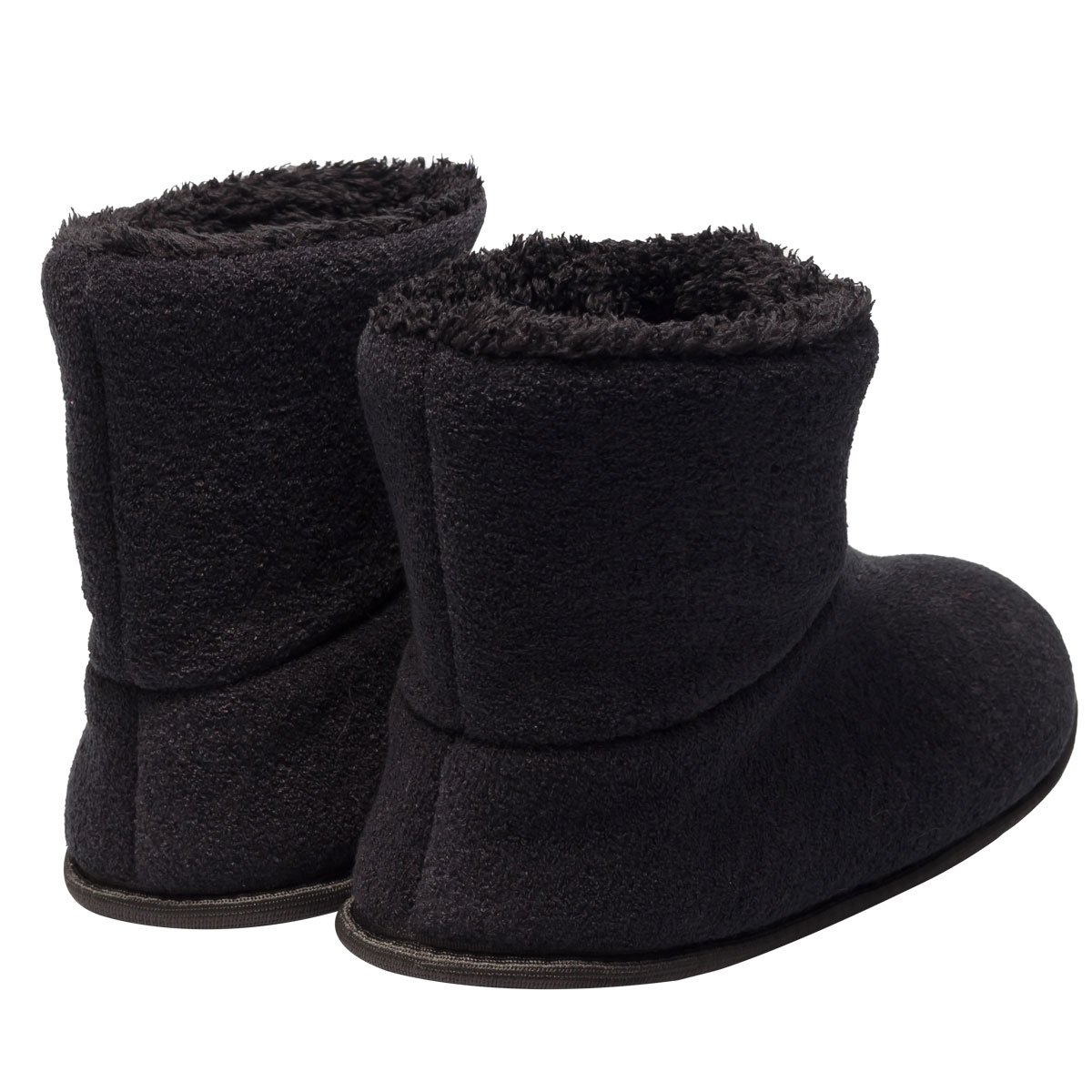 Pantufa Bota Polar Cano Curto Preto Antiderrapante Super Quentinha, Fofinha e Resistente. Preto 2