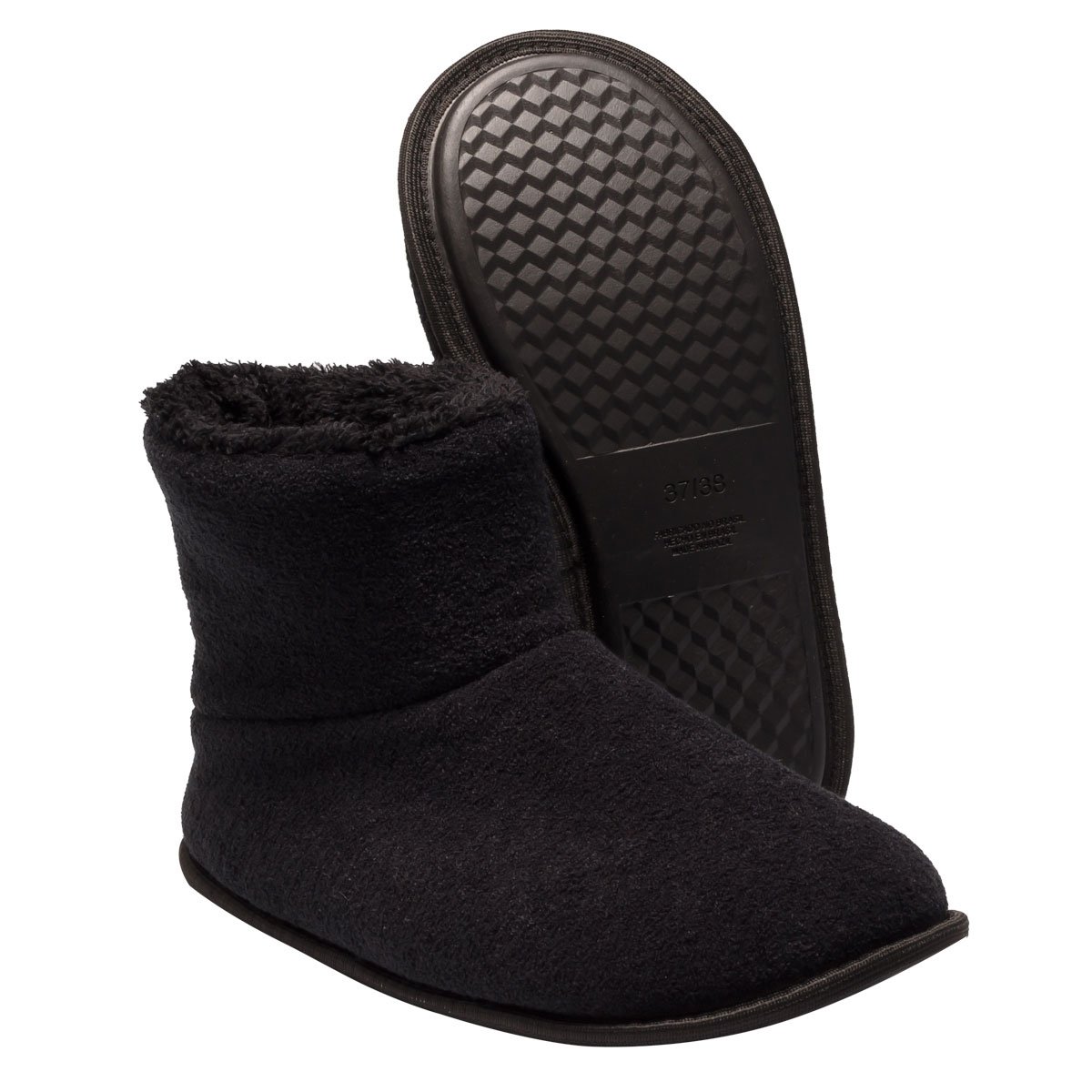 Pantufa Bota Polar Cano Curto Preto Antiderrapante Super Quentinha, Fofinha e Resistente. Preto 3