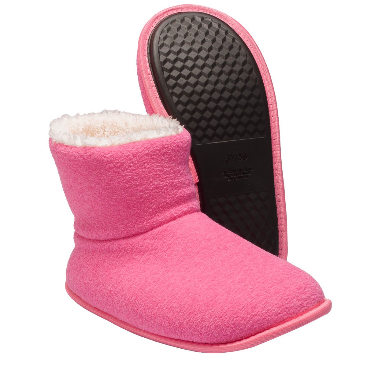 Pantufa Bota Polar Cano Curto Rosa Antiderrapante Super Quentinha, Fofinha e Resistente. Rosa 3