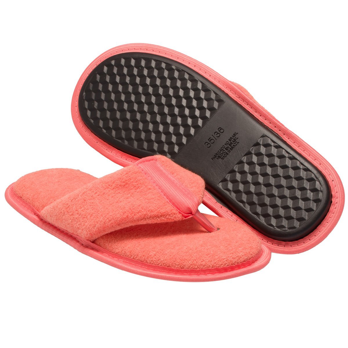 Pantufa Unissex Antiderrapante Laranja Chinelo de Quarto Super Fofinho e Resistente Laranja 2