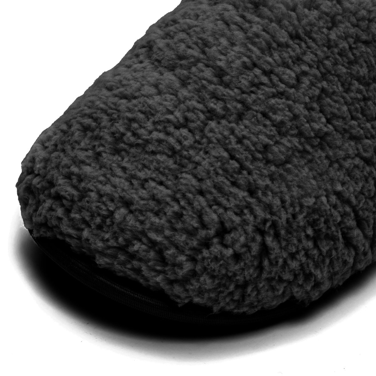 Pantufa de Pelinho Preta Antiderrapante Chinelo de Quarto Super Fofinho e Resistente Preto 6