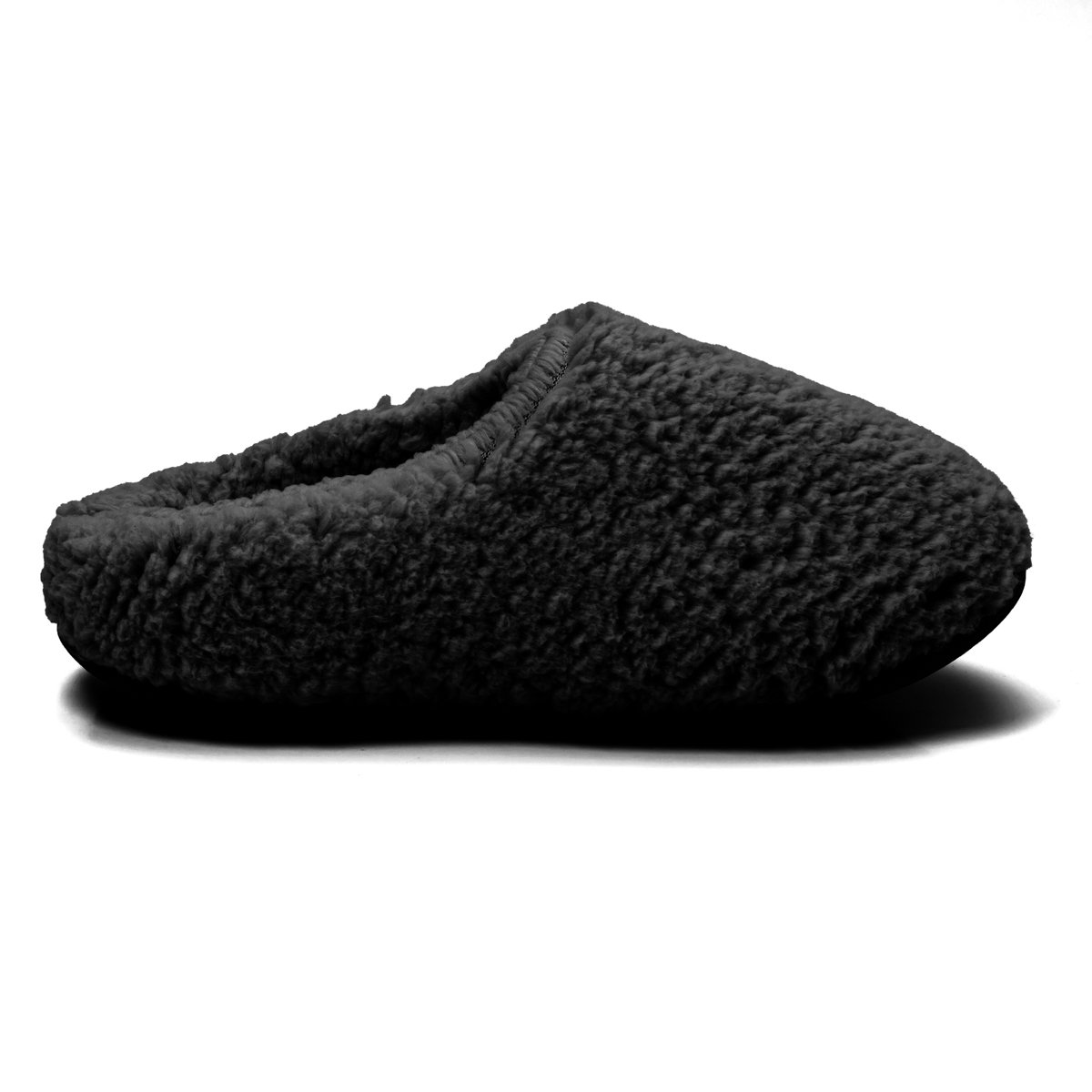 Pantufa de Pelinho Preta Antiderrapante Chinelo de Quarto Super Fofinho e Resistente Preto 7