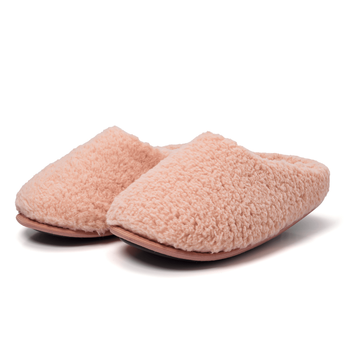 Pantufa de Pelinho Rose Antiderrapante Chinelo de Quarto Super Fofinho e Resistente