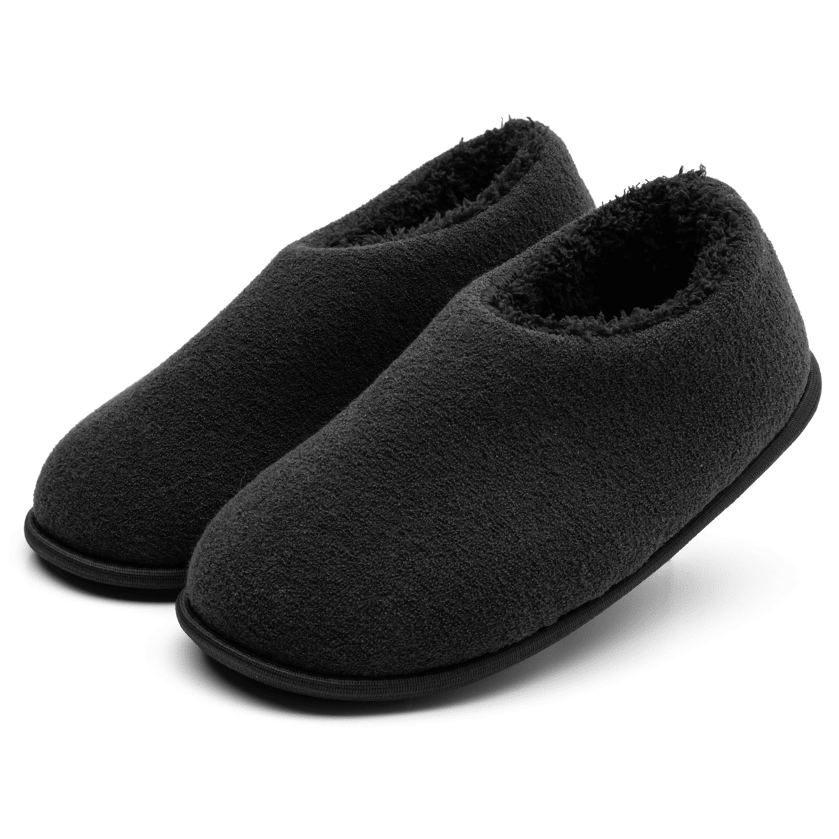 Pantufa Unissex Adulta e Infantil, Sapatilha Preta Antiderrapante, Chinelo de Quarto Super Fofinho e Resistente. Preto 2