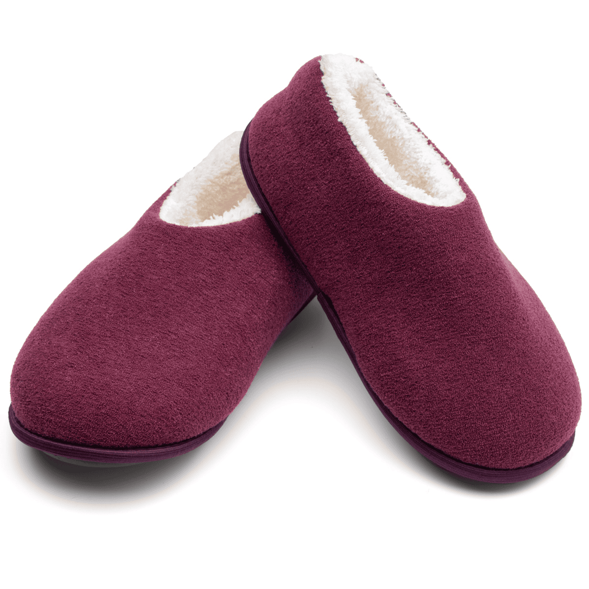 Pantufa Unissex Adulta e Infantil, Sapatilha Bordo Antiderrapante, Chinelo de Quarto Super Fofinho e Resistente. Bordô 2