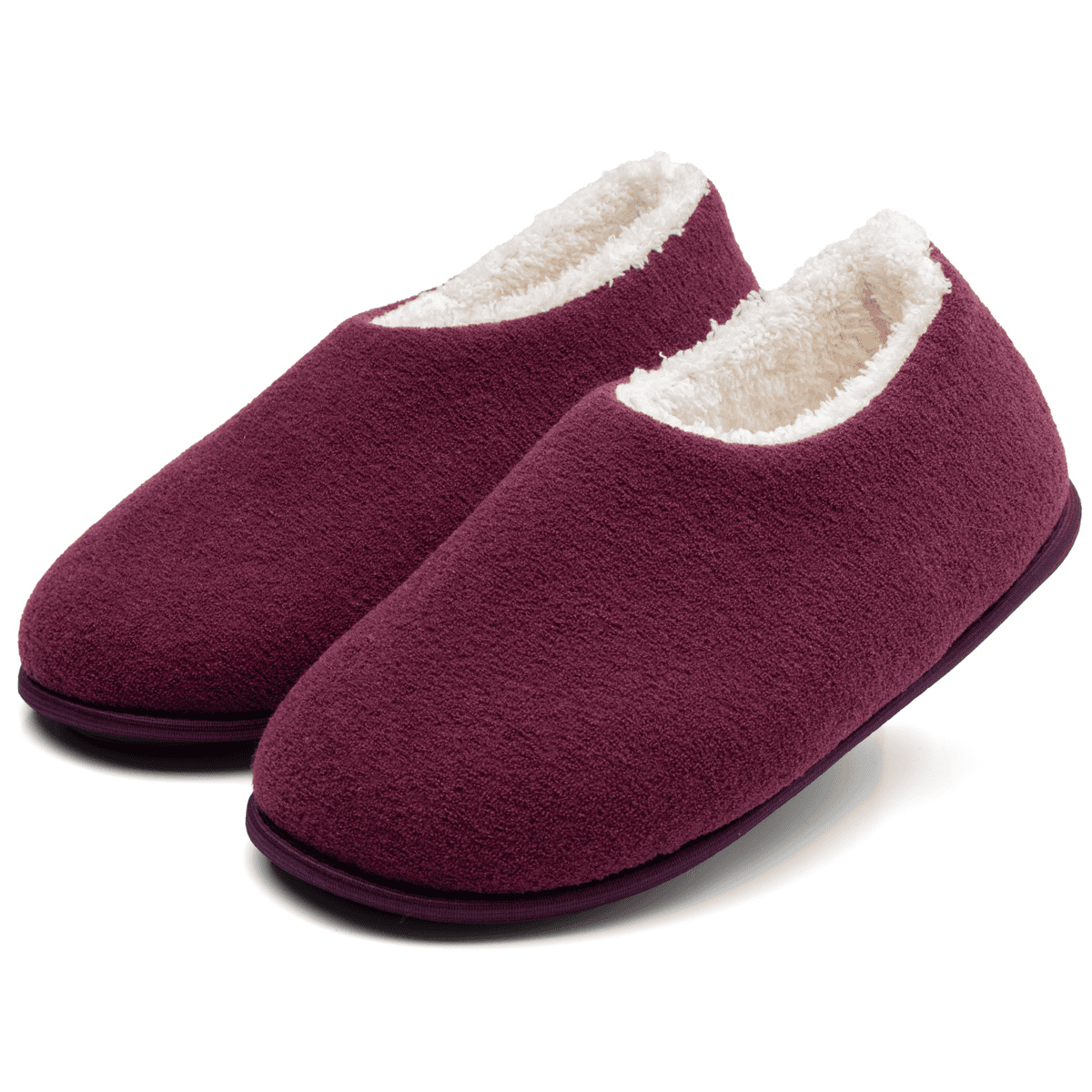 Pantufa Unissex Adulta e Infantil, Sapatilha Bordo Antiderrapante, Chinelo de Quarto Super Fofinho e Resistente. Bordô 3