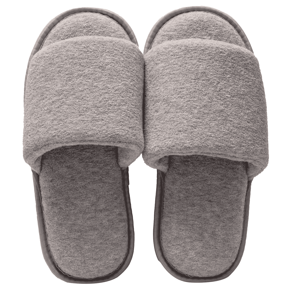 Pantufa Slide Cinza com Sola Antiderrapante Chinelo de Quarto Super Macio e Resistente