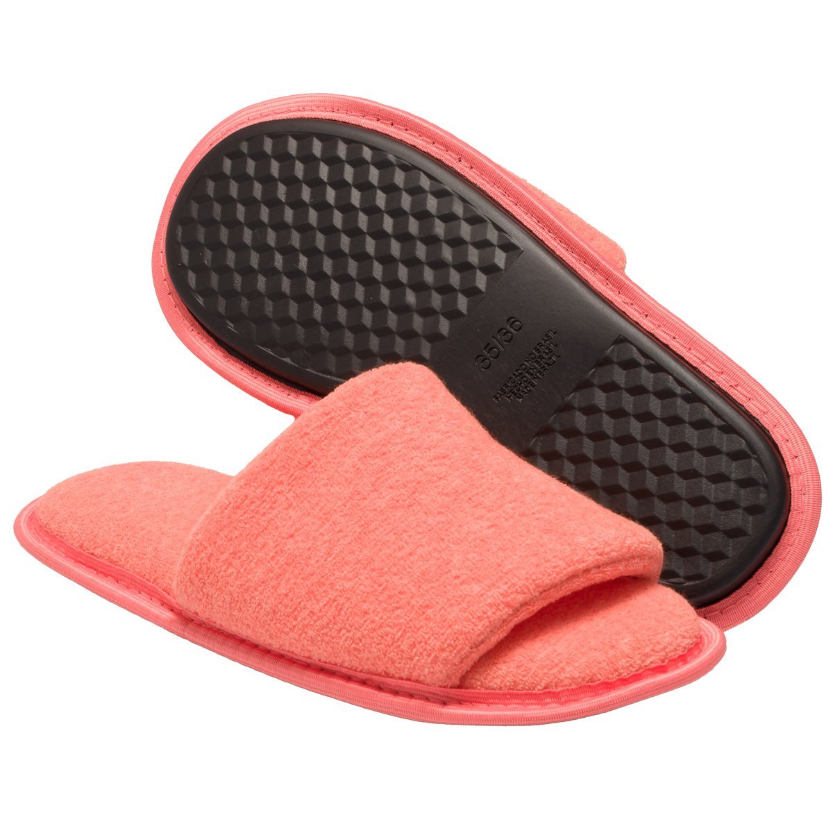 Pantufa Slide Laranja com Sola Antiderrapante Chinelo de Quarto Super Macio e Resistente Laranja 3