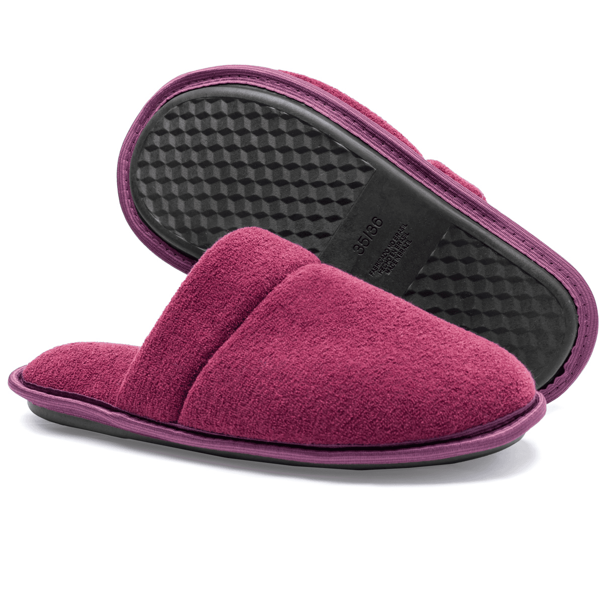 Pantufa Antiderrapante Bordo Chinelo de Quarto Tradicional Super Quentinha e Resistente Unissex