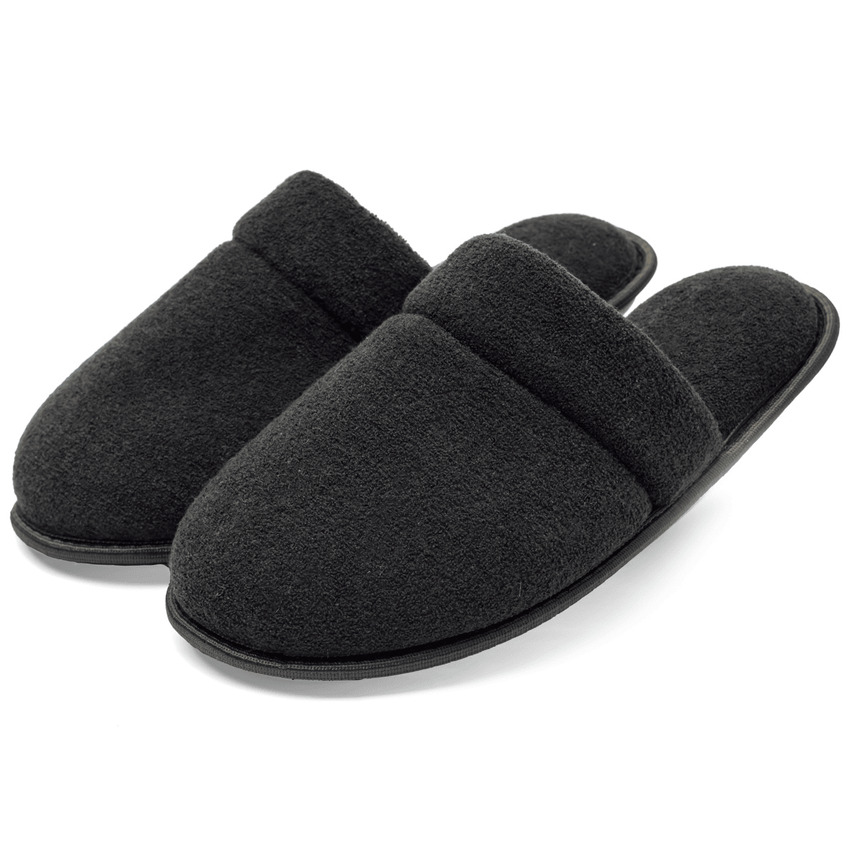 Pantufa Antiderrapante Preta Chinelo de Quarto Tradicional Super Quentinha e Resistente Unissex Preto 3