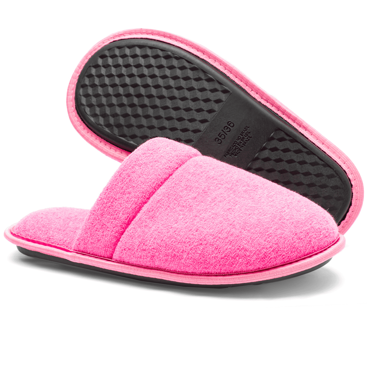 Pantufa Antiderrapante Rosa Chinelo de Quarto Tradicional Super Quentinha e Resistente Unissex