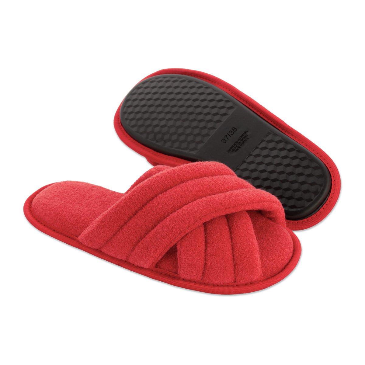 Pantufa Antiderrapante Vermelho Super Resistente Chinelo de Quarto Macio e Leve do 27 até 46 Vermelho 3
