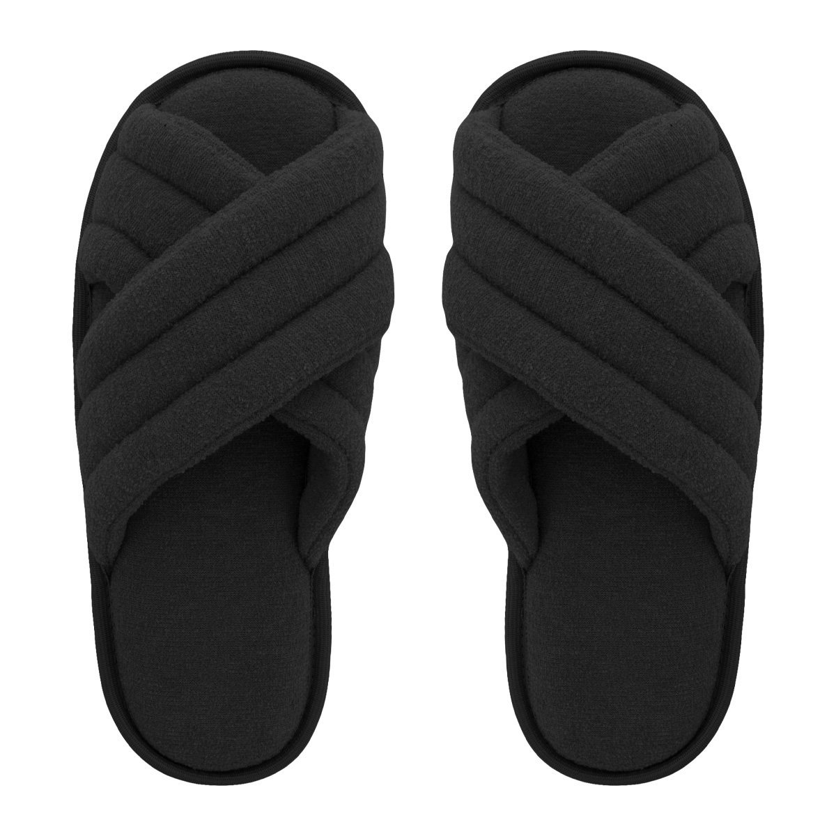 Pantufa Antiderrapante Preta Super Resistente Chinelo de Quarto Macio e Leve do 27 até 46