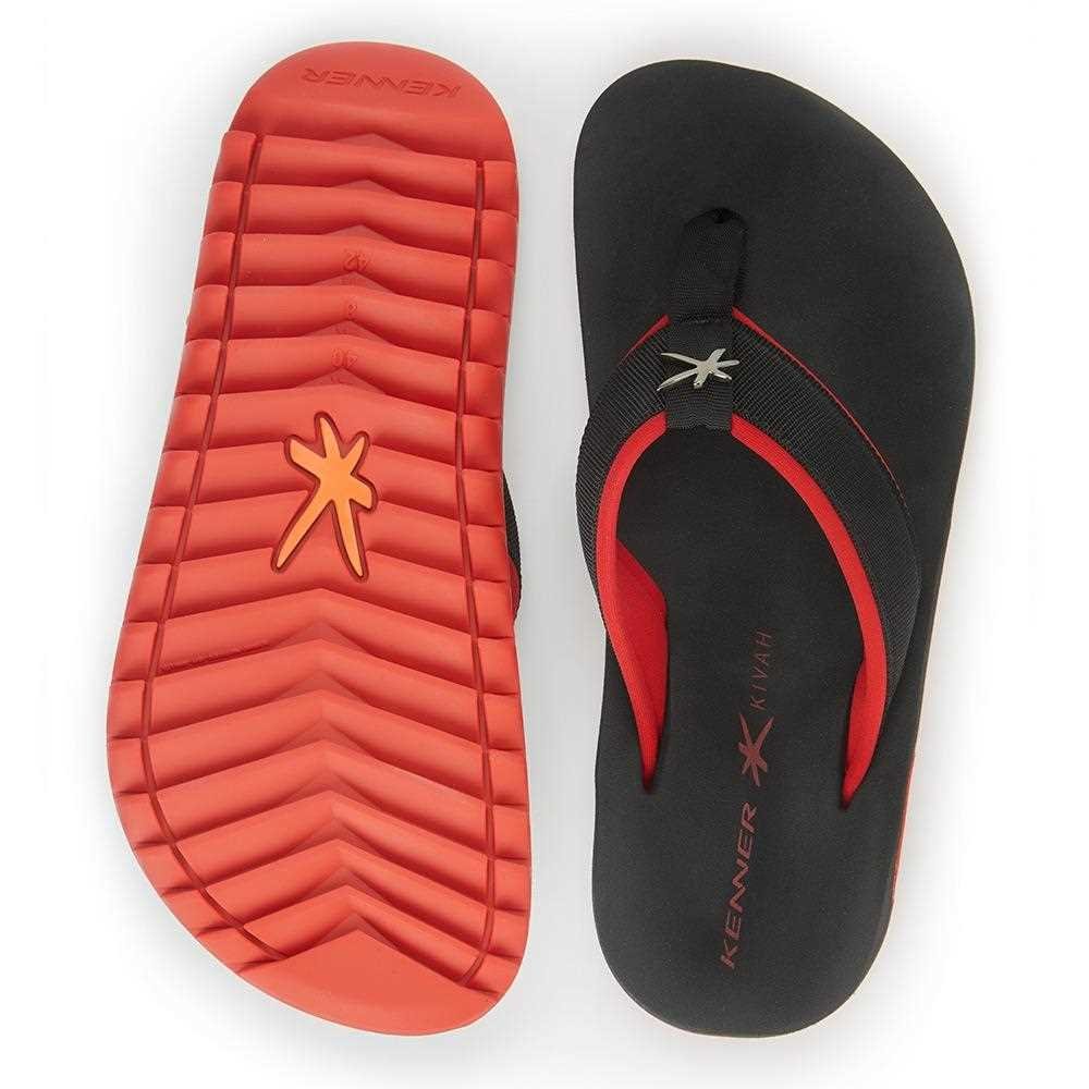 Chinelo Kenner Tkh-02 Preto/Vermelho 3