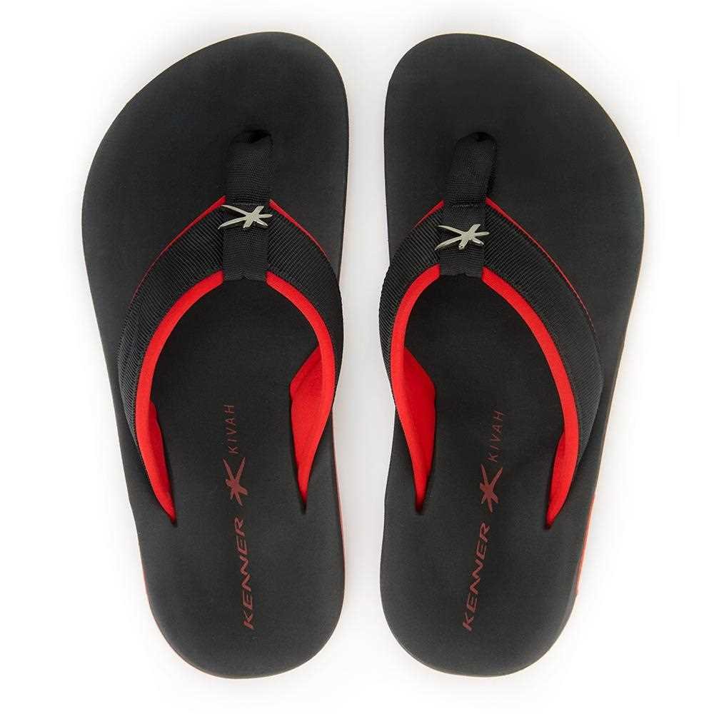 Chinelo Kenner Tkh-02 Preto/Vermelho 4