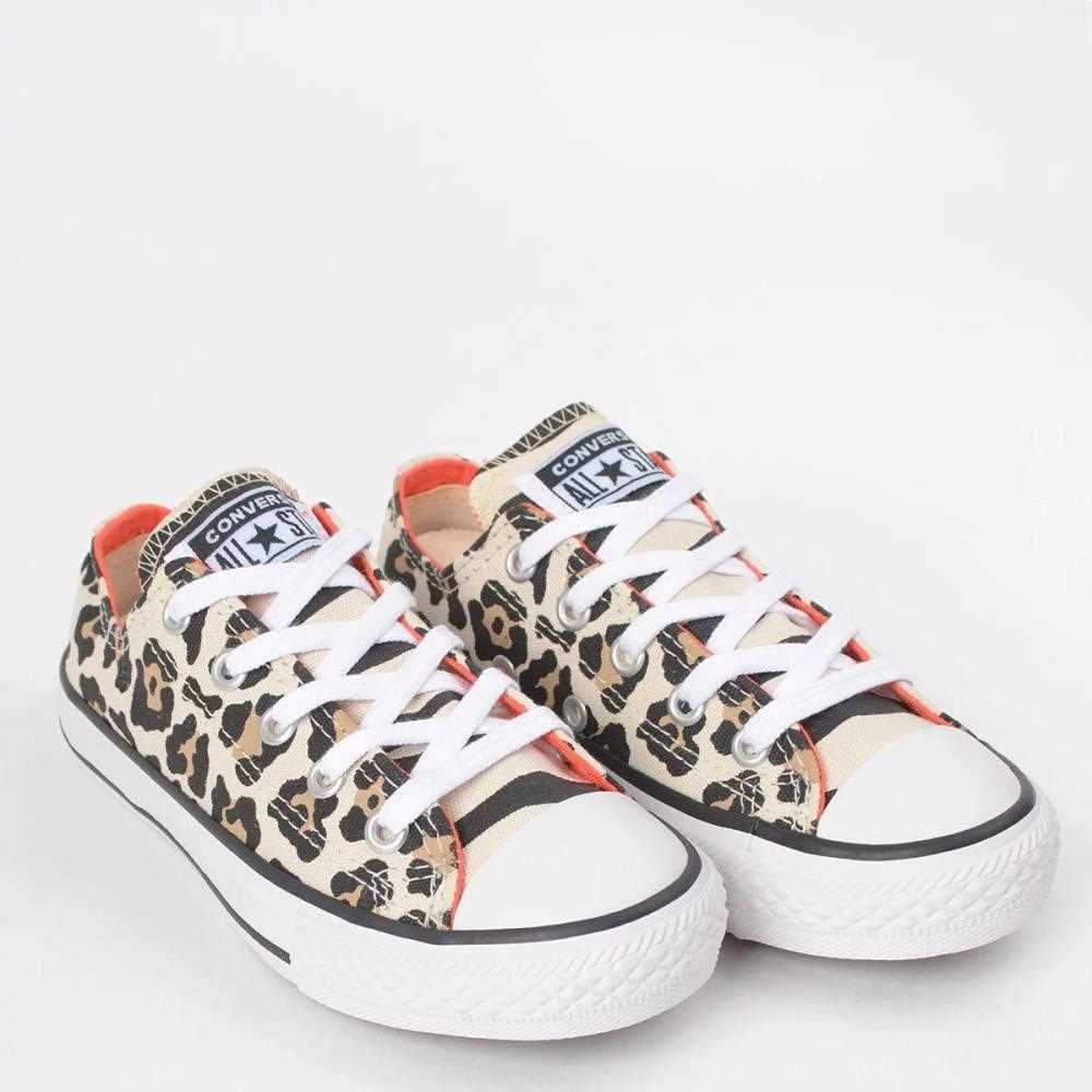 Tenis Infantil Converse Ck08090001 Onça/Laranja/Branco 3