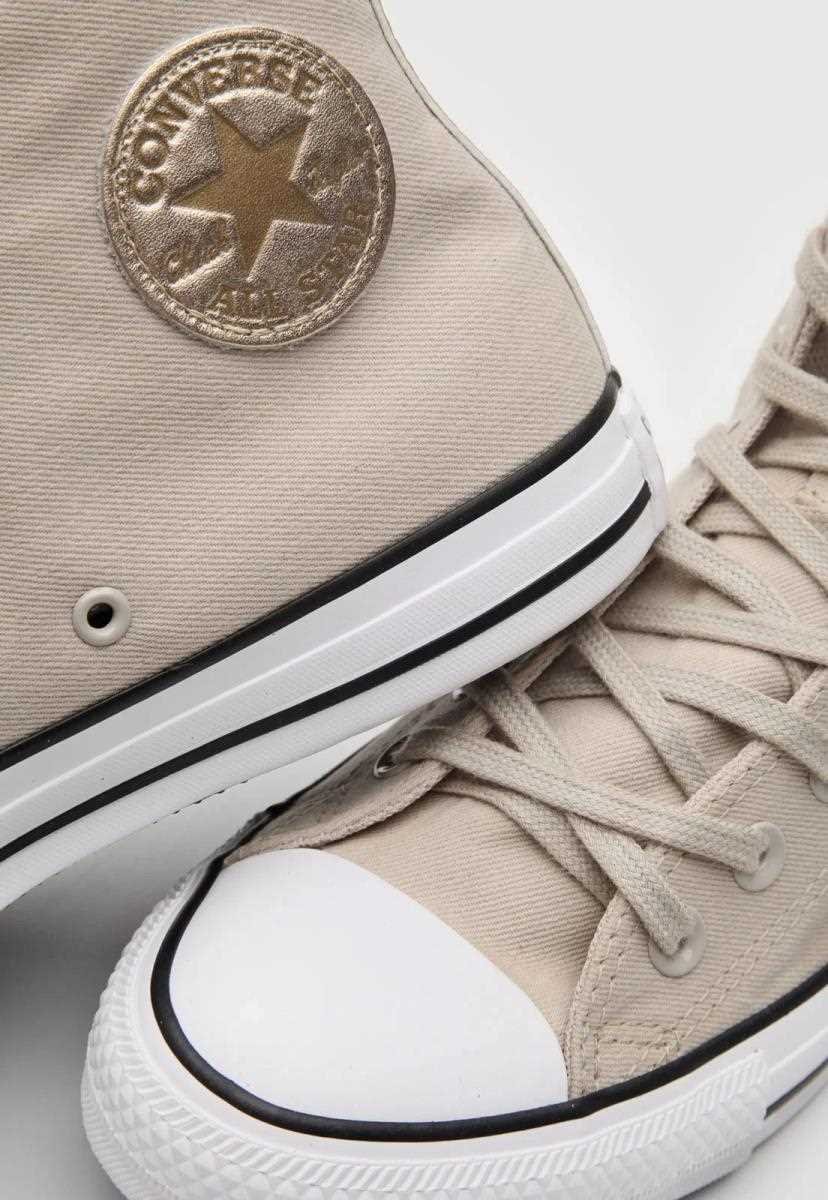 Tenis Converse Ct17290001 Ct Hi  Bege/Dourado/Branco 2